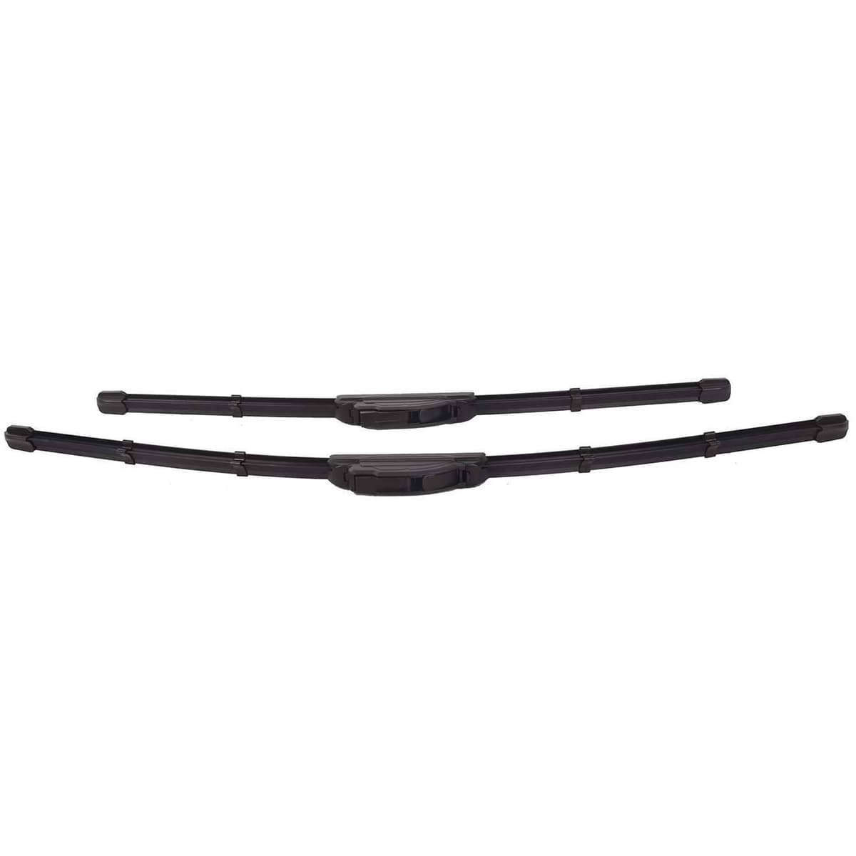 5Min Dry Brush Coating Clearer Vision In Rainy Days 24"+19" Black Wiper Blade