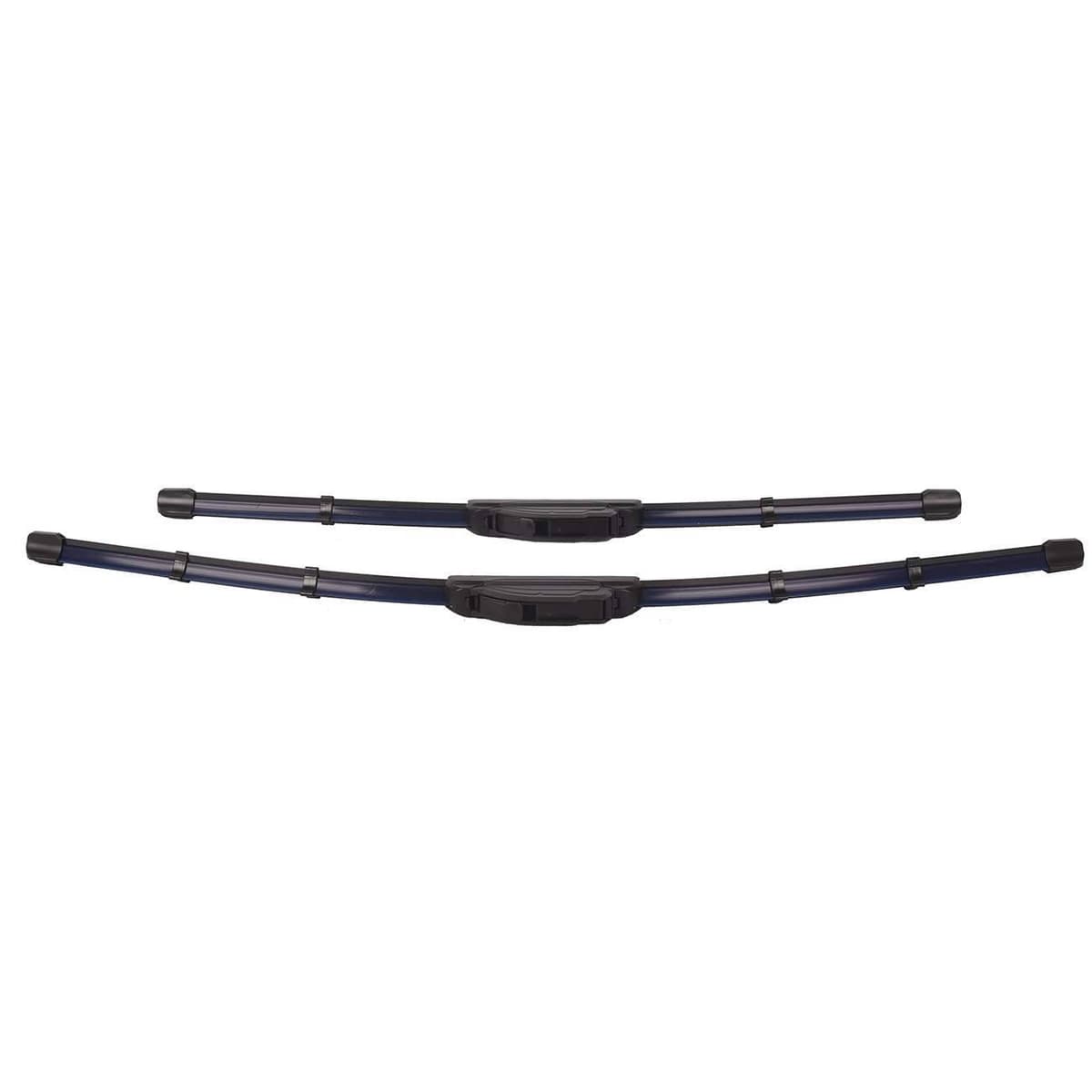 5 Min Coating Wiper 24" + 19" Blue Color Bracketless Windshield Wiper Blades