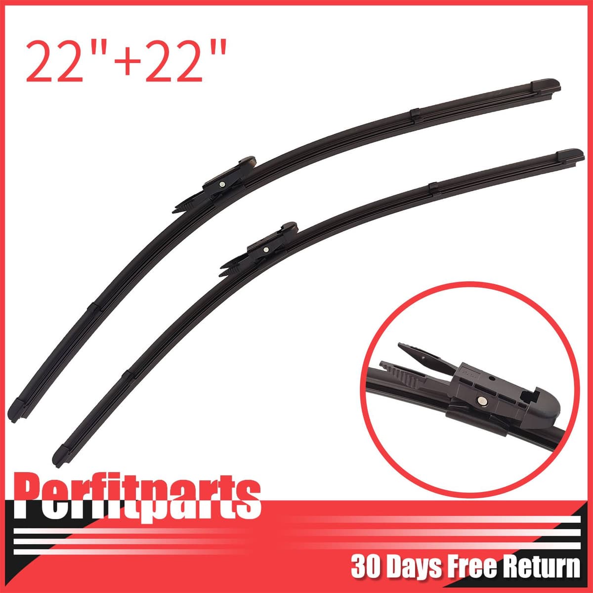 2PCS 22" Windshield Wiper Blades For GMC Sierra 1500 2500HD 3500HD 2007-2013